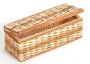 Baú ou maleta de vime para 1 garrafa 36x13x12 altura