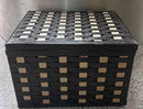 Bau de vime Sintetico envelhecido 45x35x26 altura Bota Fora Promoção Frete Gratis