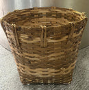 Cesto ou Balaio de bambu verde 50 cm x 45 altura