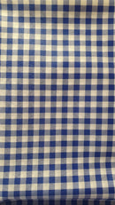 Tecido Tergal/Poliester Xadrez Azul 1m x 1,40 largura pic nic