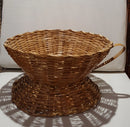 Cesta xicara de Bambu Grande 37x37x19 altura