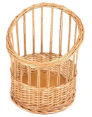 Porta Baguetes de Vime M 28x42 altura Cesto de Vime para Pães
