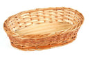 Porta Pão ou Banneton Oval Pequeno de vime 30x18x8 altura