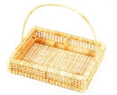 Cesta retangular de palha pequena Bota Fora Promoção Frete Grátis 27x20x7 altura