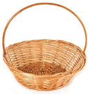 Cesta de Vime Redonda Gigante 53x53x18 altura