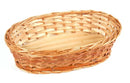 Porta Pão ou Banneton Oval Pequeno de vime 30x18x8 altura