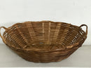 Bandeja de bambu oval pequena ou porta pão 27x21x7 altura