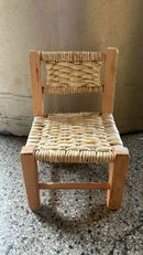 Cadeira de Palha de Milho Mini 16x16x26 altura
