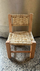 Cadeira de Palha de Milho Mini 16x16x26 altura