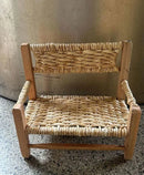 Sofa de Palha Mini para boneca 28x16x26 altura encosto