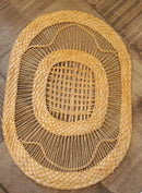Tapete de Palha de Milho 0.90 x 1.30 cm (Mandala) Promoção Frete Gratis Bota Fora