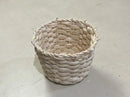 Cachepot de palha pequeno 13x13x7 altura