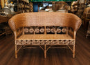 Sofa Marquesa de vime 2 lugares Bota Fora frete gratis