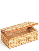 Baú ou maleta de Vime para 2 garrafas 36x22x12 altura