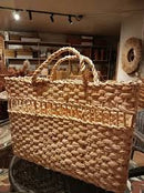 Bolsa ou Sacola de palha grande 46x15x28 altura