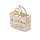 Bolsa ou Sacola de palha mini N.01 18X8X13 altura