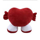 Coração de pelucia pequeno de mão a mão 27 cm x 11 largura Promoção Frete Gratis