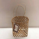 Bolsa ou Sacola de palha pequena 32x11x22 altura