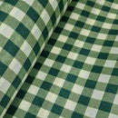Tecido Tergal/Poliéster Xadrez Verde 1m x 1,40 largura picnic